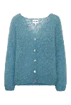 Americandreams Women's Blue Cornelia Ls Cardigan Turquoise