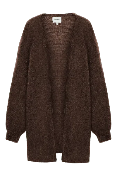 Americandreams Women's Brown Lee Midi Cardigan Cocoa