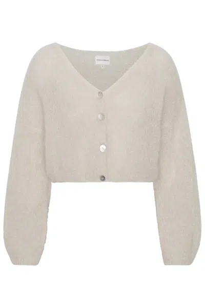 Americandreams Women's Cornelia Crop Cardigan In Beige