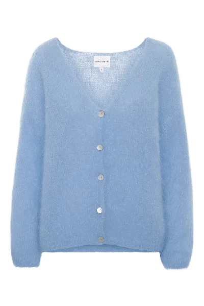 Americandreams Women's Cornelia Ls Cardigan Light Blue