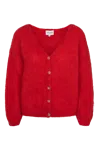 Americandreams Women's Cornelia Ls Cardigan Lipstick Red