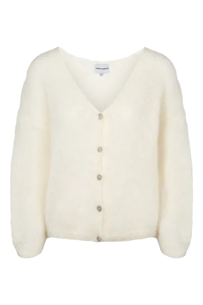Americandreams Women's Cornelia Ls Cardigan White