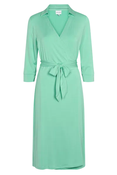 Americandreams Women's Gabe Half Sleeves Dress Midi Mint Green