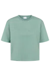 Americandreams Women's Green / Blue Kelly Boxy Tee Short Turquoise