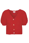 Americandreams Women's Harper Cardigan Lipstick Red