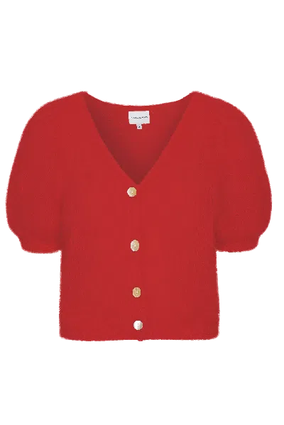 Americandreams Women's Harper Cardigan Lipstick Red