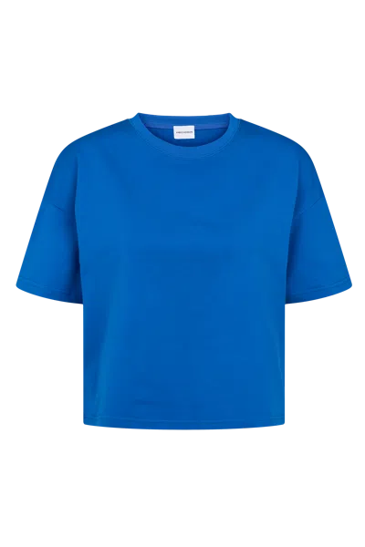 Americandreams Women's Kelly Boxy Tee Short Electric Blue