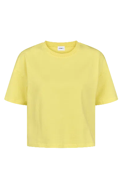 Americandreams Women's Kelly Boxy Tee Short Neon Yellow