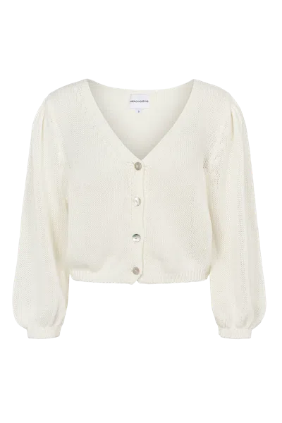 Americandreams Women's Manda Cotton Cardigan White