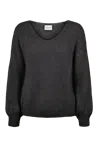 Americandreams Women's Milana Ls Alpaca Pullover Black