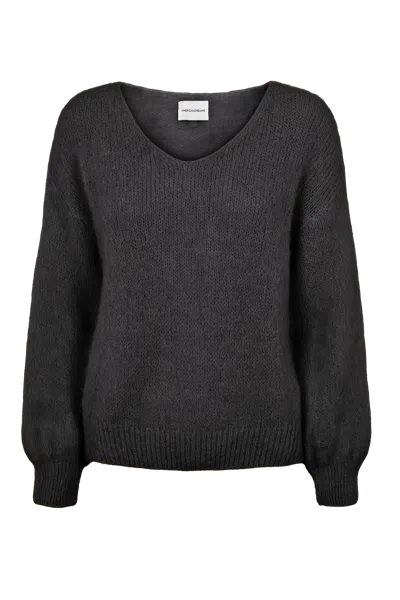 Americandreams Women's Milana Ls Alpaca Pullover Black