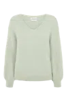 Americandreams Women's Milana Ls Alpaca Pullover Frosted Green