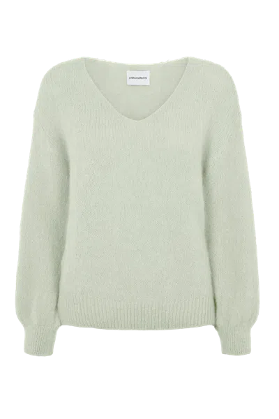 Americandreams Women's Milana Ls Alpaca Pullover Frosted Green
