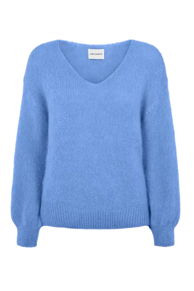 Americandreams Women's Milana Ls Alpaca Pullover Sky Blue