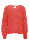 Americandreams Women's Milana Ls Mohair Knit Coral Red