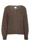 Americandreams Women's Milana Ls Mohair Knit Dark Brown