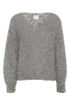 Americandreams Women's Milana Ls Mohair Knit Grey