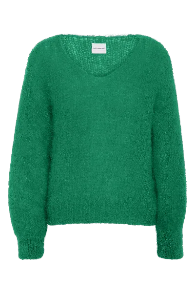 Americandreams Women's Milana Ls Mohair Knit Jade Green
