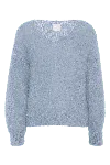 Americandreams Women's Milana Ls Mohair Knit Light Blue