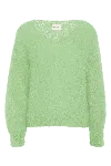Americandreams Women's Milana Ls Mohair Knit Light Green