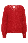 Americandreams Women's Milana Ls Mohair Knit Lipstick Red