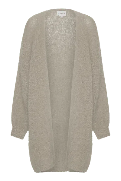 Americandreams Women's Neutrals Lee Midi Cardigan Beige