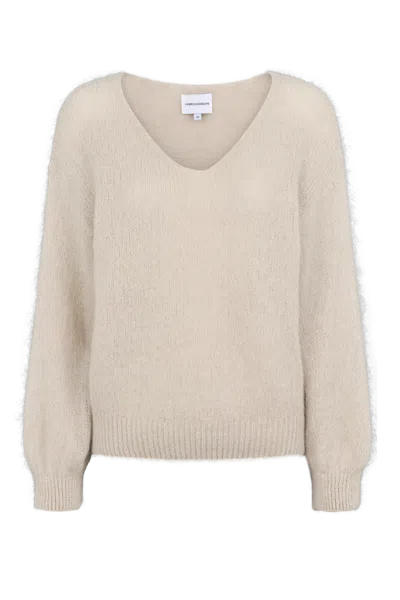 Americandreams Women's Neutrals Milana Ls Alpaca Pullover Beige In Sand