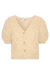 Americandreams Women's Neutrals / Yellow / Orange Harper Cardigan Almond