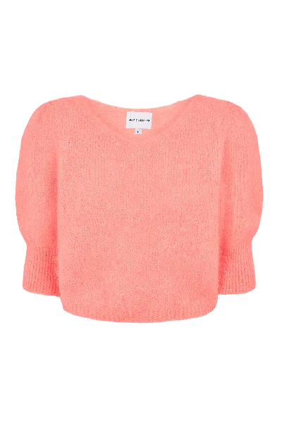 Americandreams Women's Pink Koa Alpaca Pullover Salmon