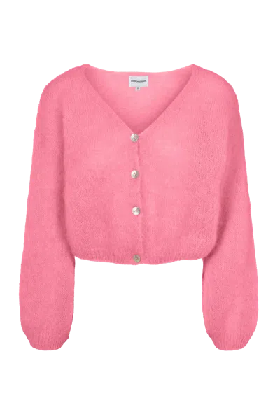 Americandreams Women's Pink / Purple Cornelia Cropped Cardigan Pink