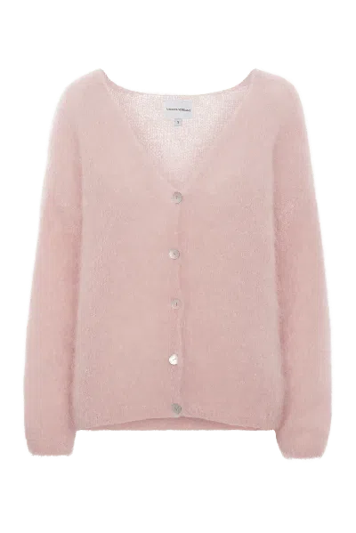 Americandreams Women's Pink / Purple Cornelia Ls Cardigan Light Pink