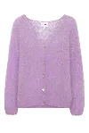 AMERICANDREAMS WOMEN'S PINK / PURPLE CORNELIA LS CARDIGAN LILAC