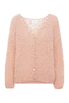 Americandreams Women's Pink / Purple Cornelia Ls Cardigan Peach