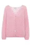 Americandreams Women's Pink / Purple Cornelia Ls Cardigan Soft Berry