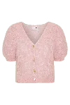 AMERICANDREAMS WOMEN'S PINK / PURPLE HARPER CARDIGAN LIGHT PINK