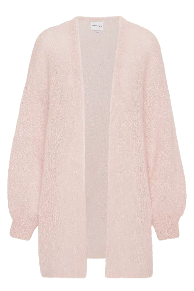 Americandreams Women's Pink / Purple Lee Midi Cardigan Light Pink