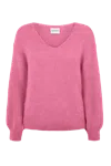 Americandreams Women's Pink / Purple Milana Ls Alpaca Pullover Pink