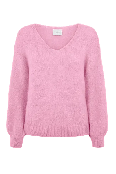 Americandreams Women's Pink / Purple Milana Ls Alpaca Pullover Soft Berry