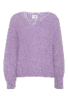 Americandreams Women's Pink / Purple Milana Ls Mohair Knit Lilac