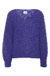 Americandreams Women's Pink / Purple Milana Ls Mohair Knit Violet