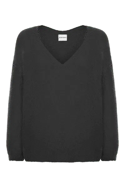 Americandreams Women's Silja V Neck Knit Black
