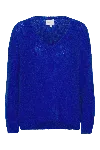 Americandreams Women's Silja V Neck Knit Electric Blue