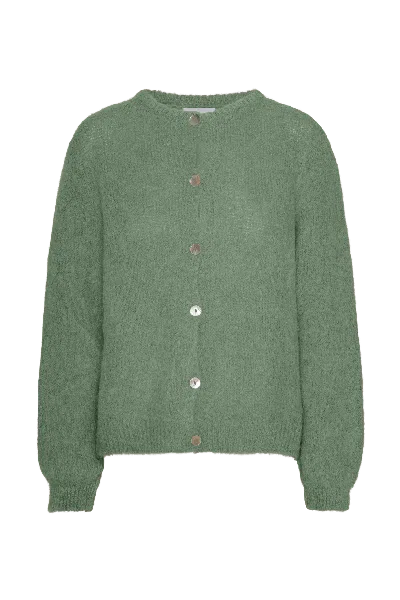 Americandreams Women's Susan Alpaca Cardigan Dusty Green