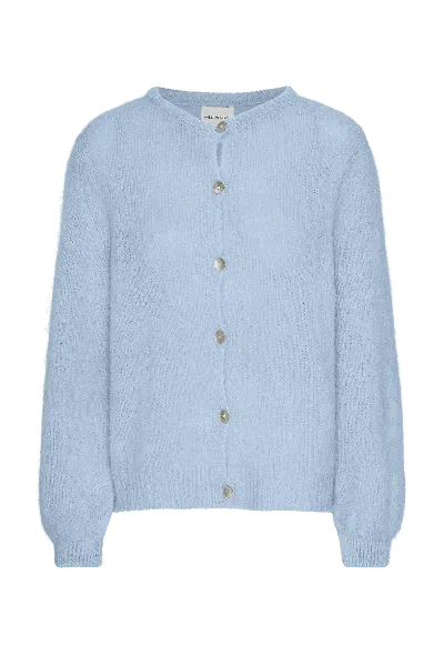 Americandreams Women's Susan Alpaca Cardigan Light Blue