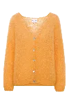 Americandreams Women's Yellow / Orange Cornelia Ls Cardigan Light Orange