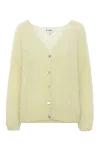 Americandreams Women's Yellow / Orange Cornelia Ls Cardigan Light Yellow