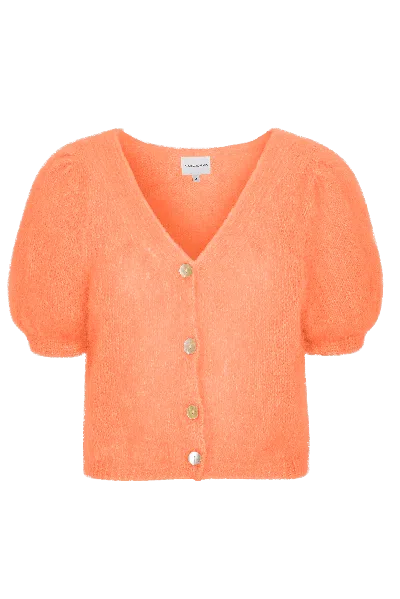 Americandreams Women's Yellow / Orange Harper Cardigan Burnt Orange