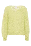 Americandreams Women's Yellow / Orange Milana Ls Mohair Knit Light Yellow