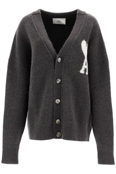 Ami Alexandre Matiussi Ami De Coeur Boxy Cardigan In Black