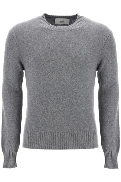 AMI ALEXANDRE MATIUSSI CASHMERE CREWNECK PULLOVER